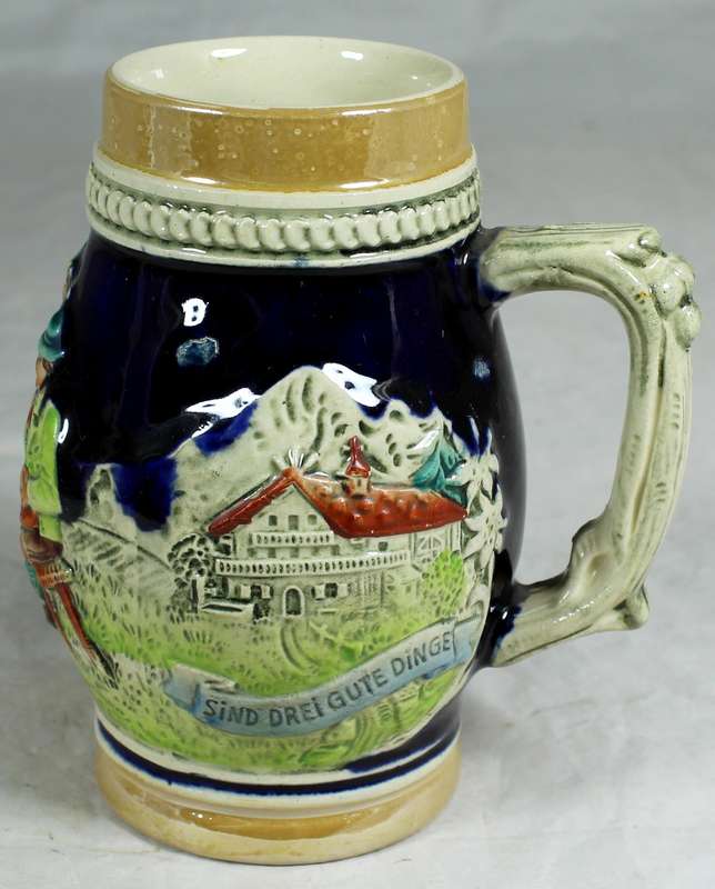 German beer stein - Sind dreigute dinge