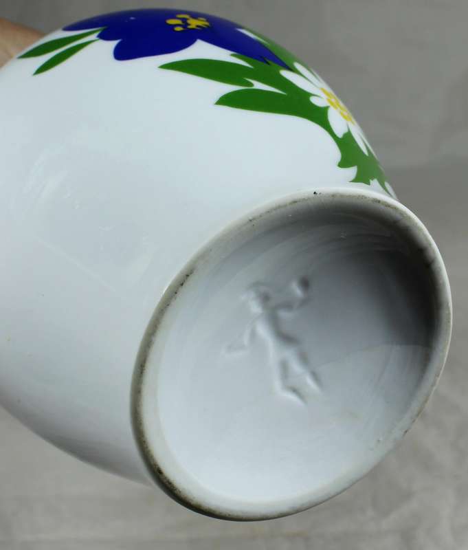 German liquor decanter with flower motif