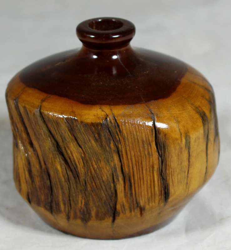 Wooden vase