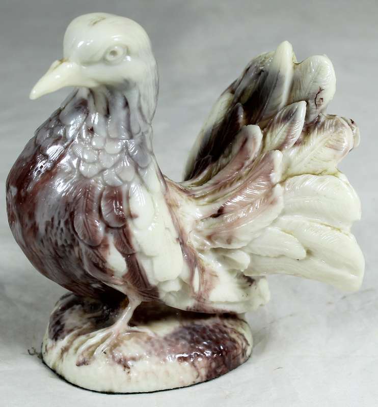 Dark colored marble dove