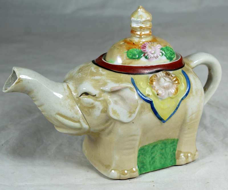 Ornamental elephant tea kettle