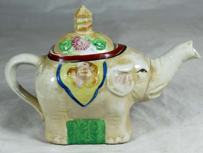 Ornamental elephant tea kettle