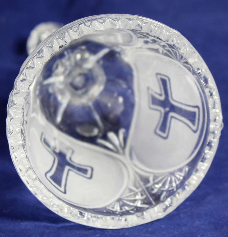 Crystal bell with cross
