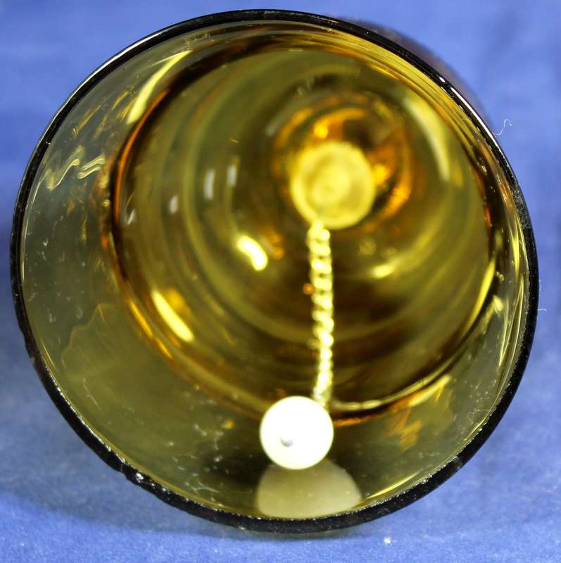 Glass bell with brown tone