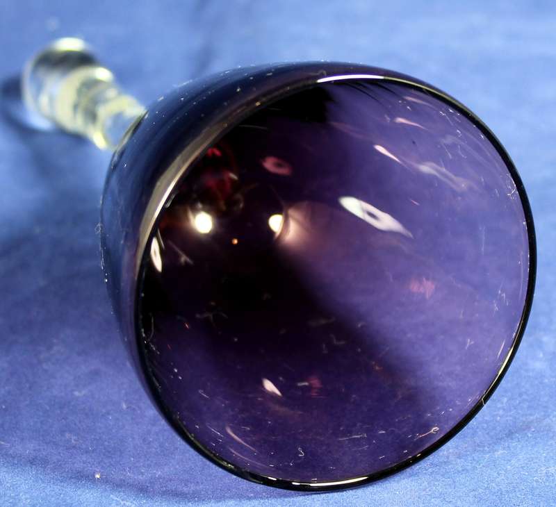 Tall brown glass bell