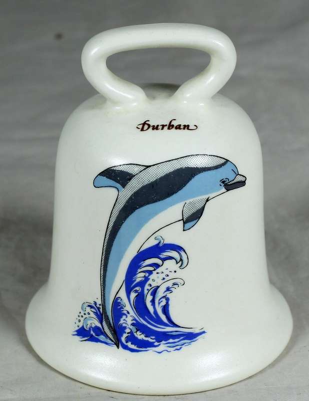 Ceramic bell - Durban with dolphin