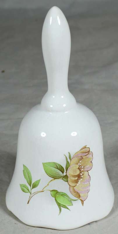 Porcelain bell with flower motif