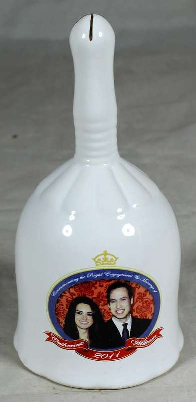 Porcelain bell - commemorative celebration of William & Catherine 2011