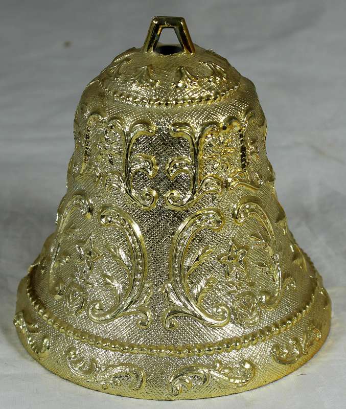 Gold painted plastic bell