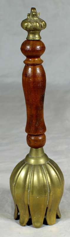 Wood and brass tulip bell