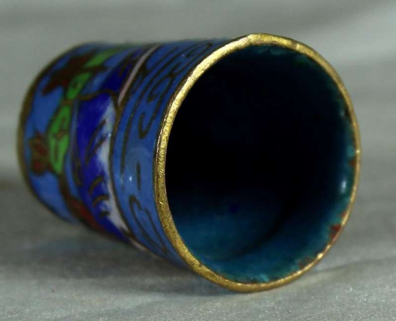 Cloissone thimble - duck