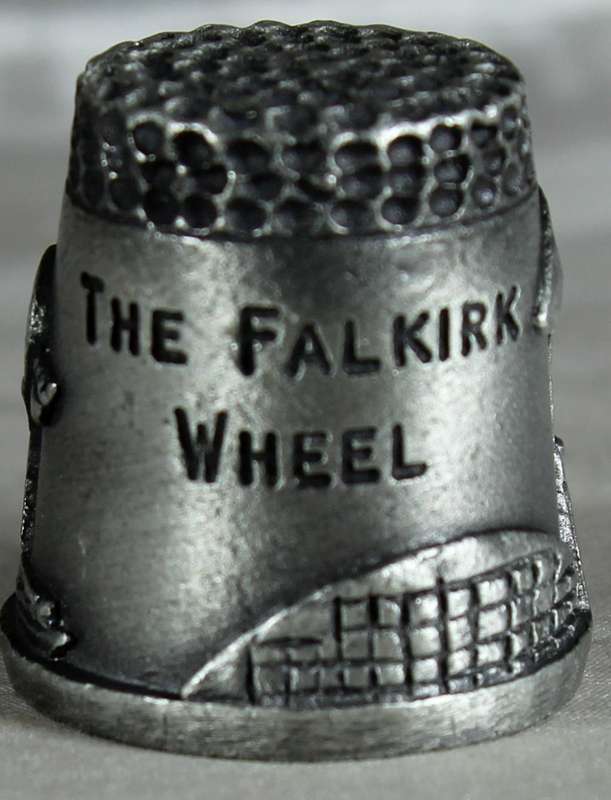 Pewter thimble - The Falkirk Wheel