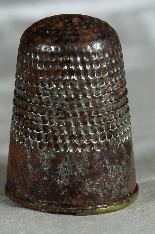 Rusted metal thimble