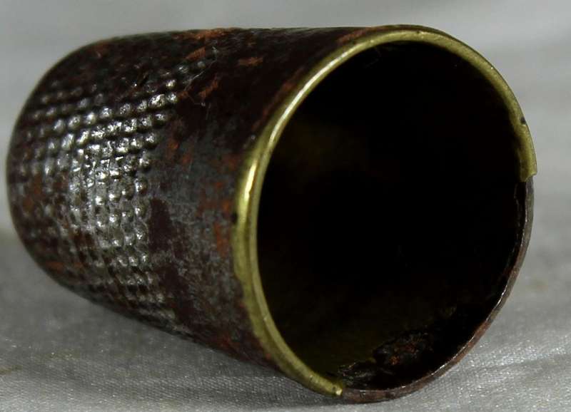 Rusted metal thimble