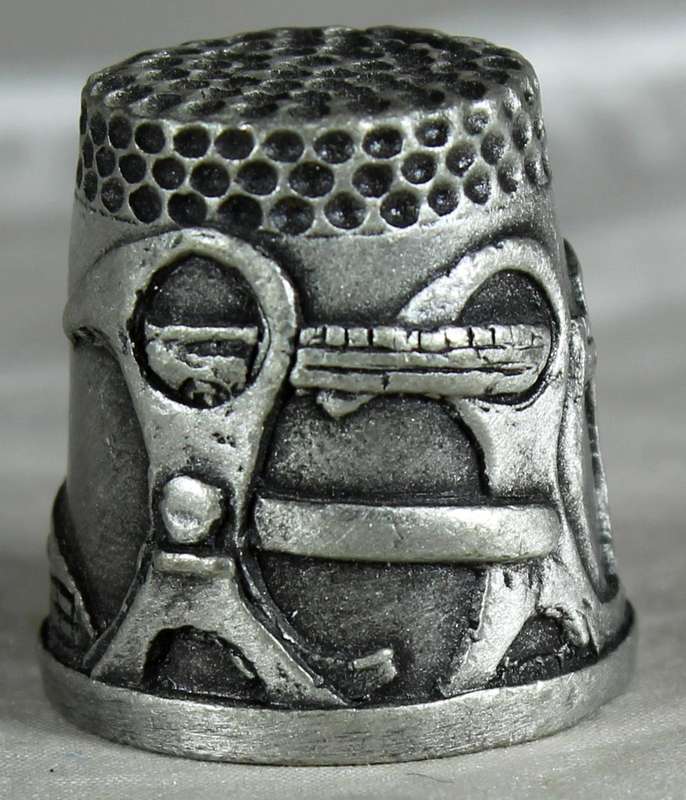 Pewter thimble - The Falkirk Wheel