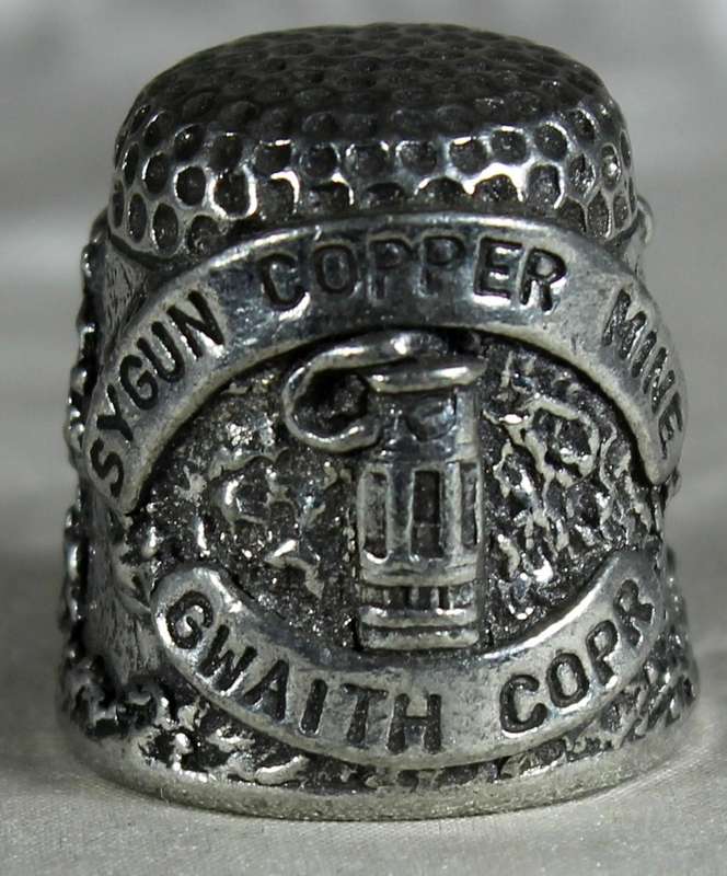 Pewter thimble - Sygun Copper Mine