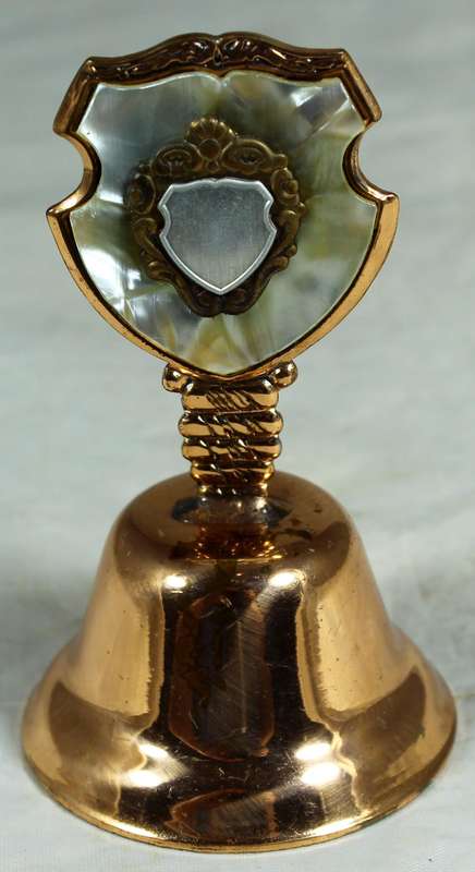 Souvenir copper bell - blank shield