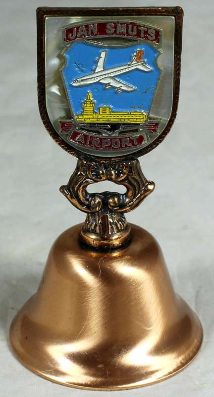 Souvenir copper bell - Jan Smuts airport