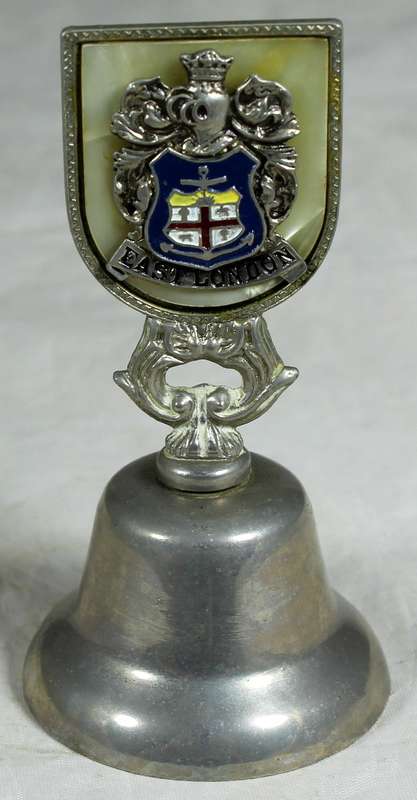Souvenir silver plated bell - East London