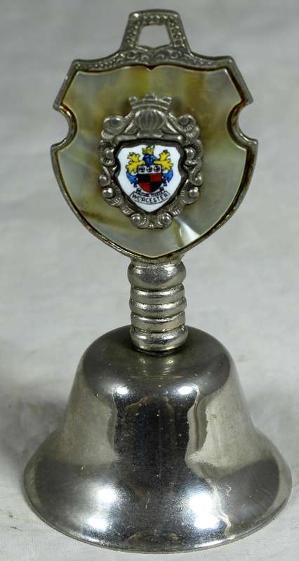 Souvenir silver plated bell - Worcester