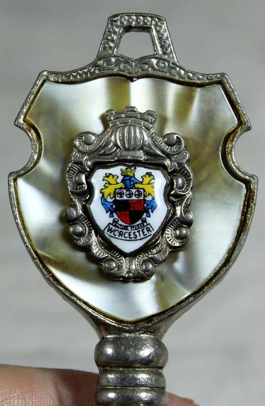 Souvenir silver plated bell - Worcester