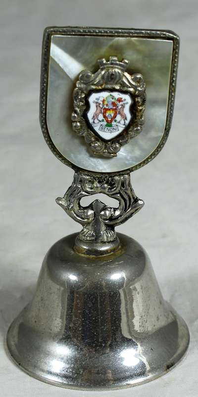 Souvenir silver plated bell - Benoni