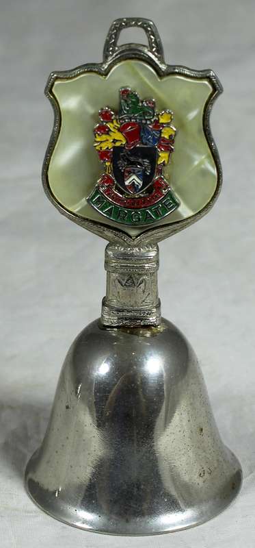 Souvenir silver plated bell - Margate