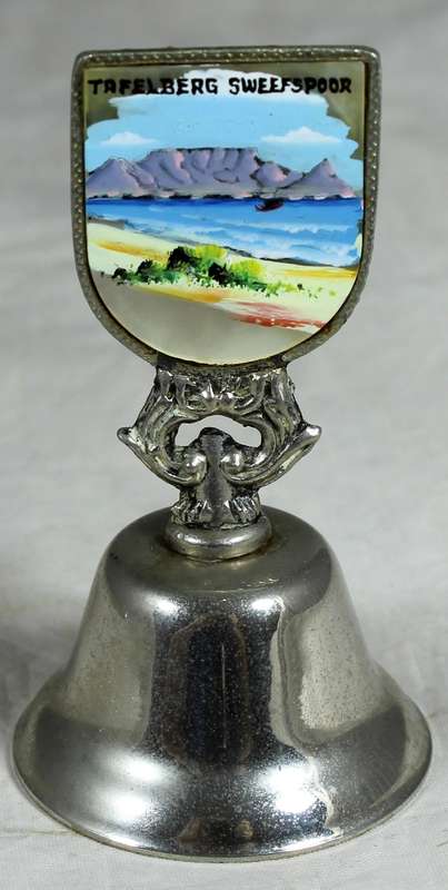 Souvenir silver plated bell - Tafelberg sweefspoor