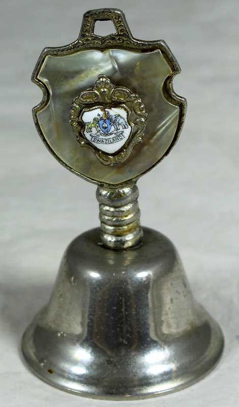 Souvenir silver plated bell - Swaziland