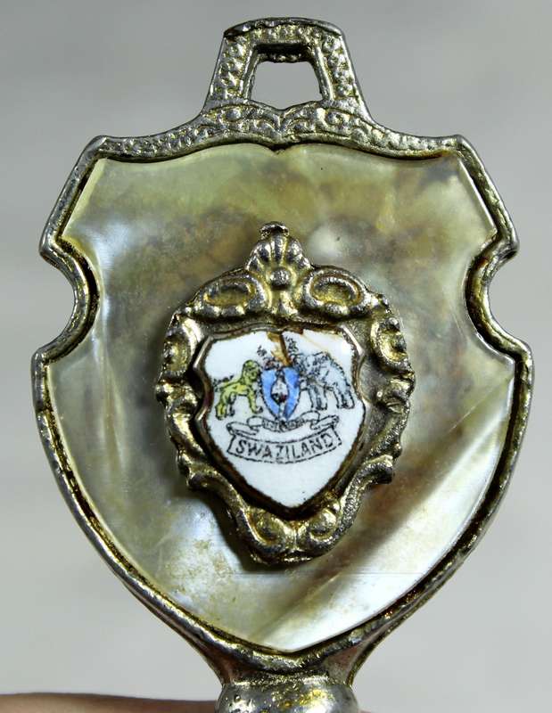 Souvenir silver plated bell - Swaziland