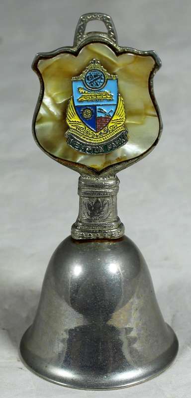 Souvenir silver plated bell - Kempton park