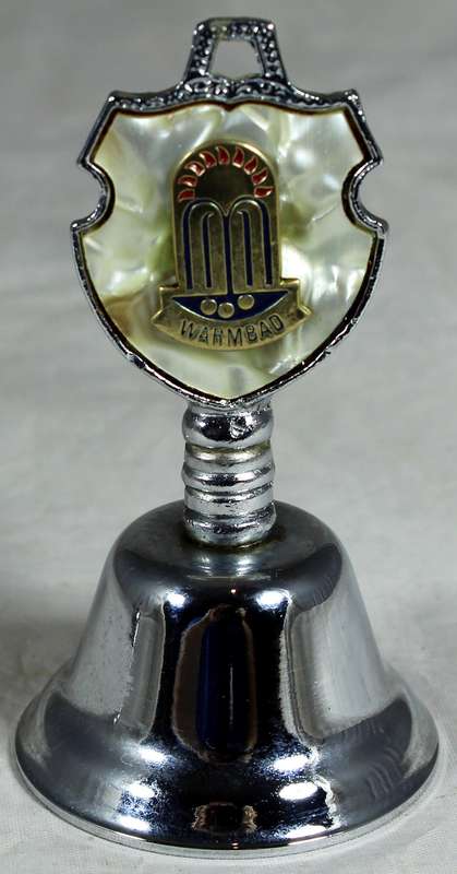 Souvenir silver plated bell - Warmbad