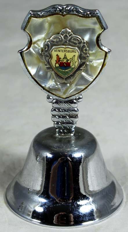 Souvenir silver plated bell - Ventersburg