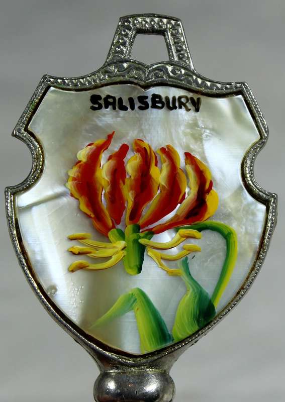 Souvenir silver plated bell - Salisbury