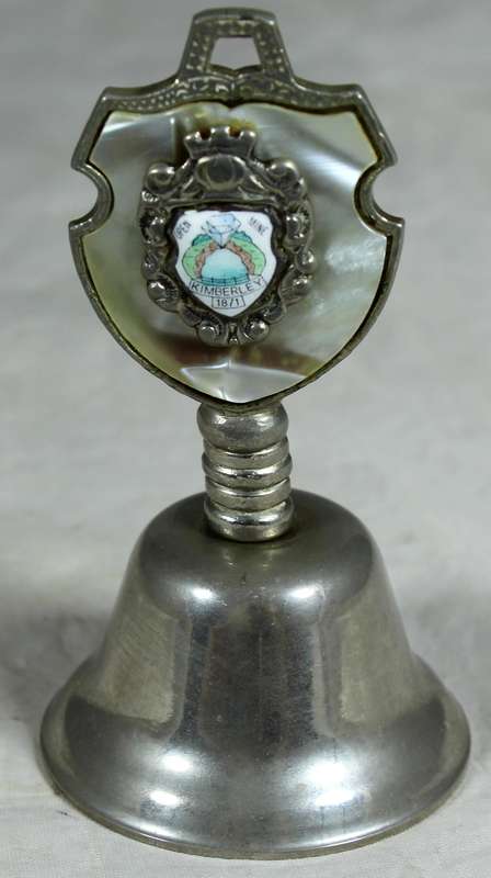 Souvenir silver plated bell - Kimberley open mine