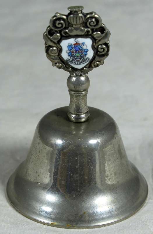 Souvenir silver plated bell - Amanzimtoti