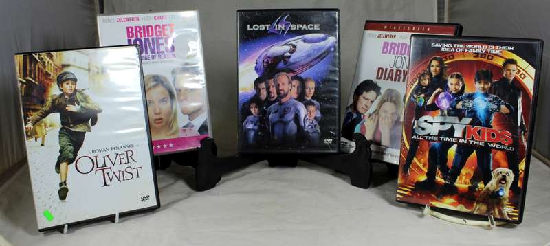 Five DVD Set - Bridget Jones: Edge of reason, Diary, Spykids, Oliver Twist, Lost in Space
