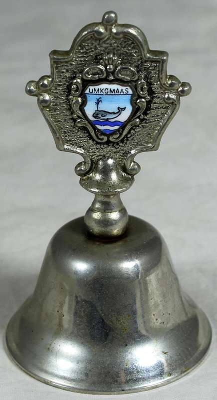Souvenir silver plated bell - Umkomaas
