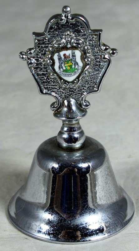 Souvenir silver plated bell - Johannesburg