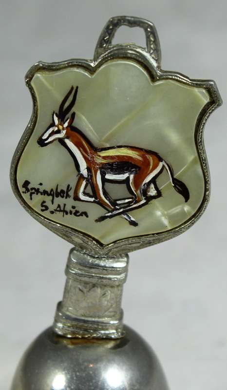 Souvenir silver plated bell - Springbok South Africa