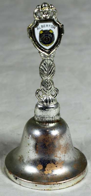Souvenir silver plated bell - Alberton