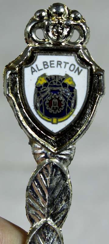 Souvenir silver plated bell - Alberton