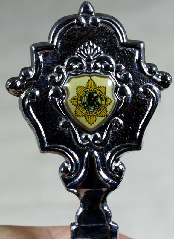 Souvenir silver plated bell - South African police