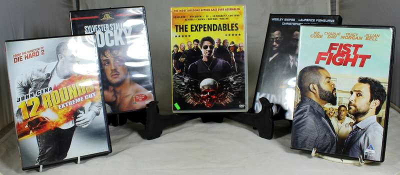 Five DVD Set - The Expendables, Rocky, 12 Rounds, King of New York, Fist Fight