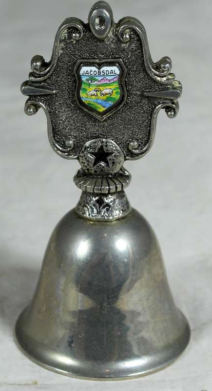 Souvenir silver plated bell - Jacobsdal