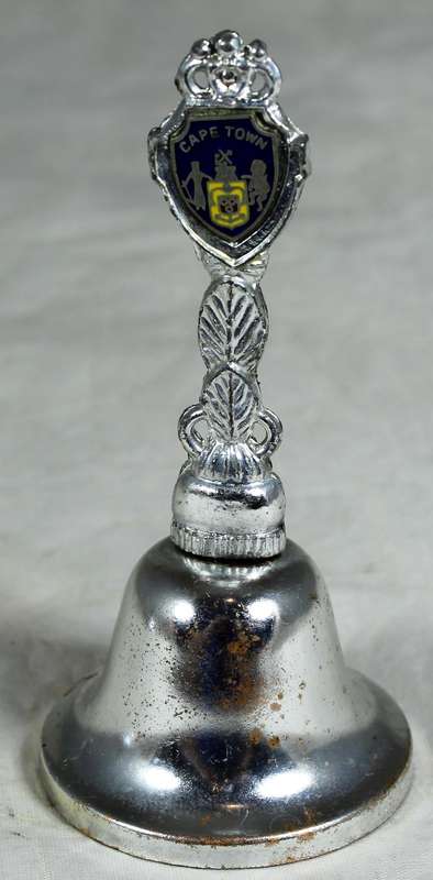 Souvenir silver plated bell - Cape Town