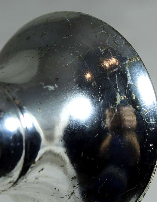 Souvenir silver plated bell - Queenstown with map of Africa