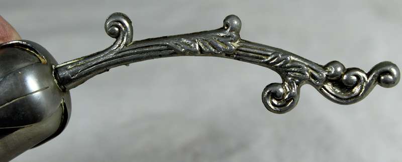 Silver plated bell - flower on a branch