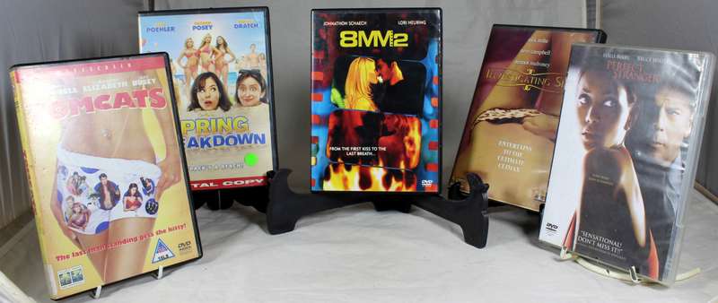 Five DVD Set - Tomcats, Spring Breakdown, Perfect Stranger, 8mm2, Investigating Sex