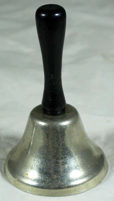 Silver plated bell - Wooden handle